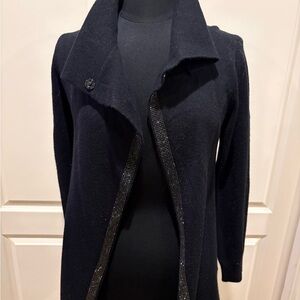 Elegant Black Women's Cardigan